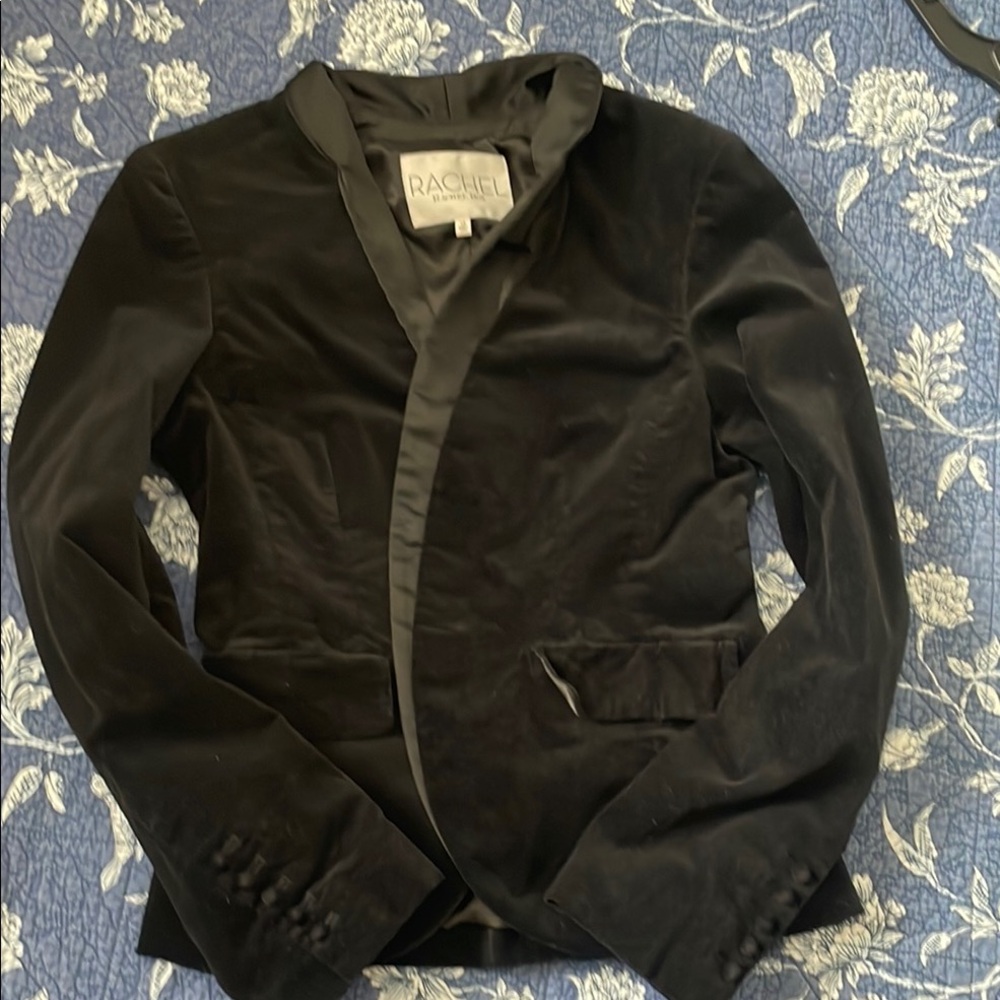 Rachel Zoe Black Velvet Women's Jacket